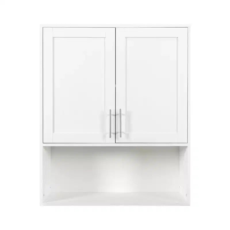 Armoire de toilette moderne de 31,5 po avec fente pour mouchoirs, 2 portes et étagère réglable