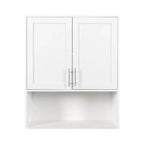 Armoire de toilette moderne de 31,5 po avec fente pour mouchoirs, 2 portes et étagère réglable