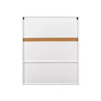 Armoire de toilette moderne de 31,5 po avec fente pour mouchoirs, 2 portes et étagère réglable