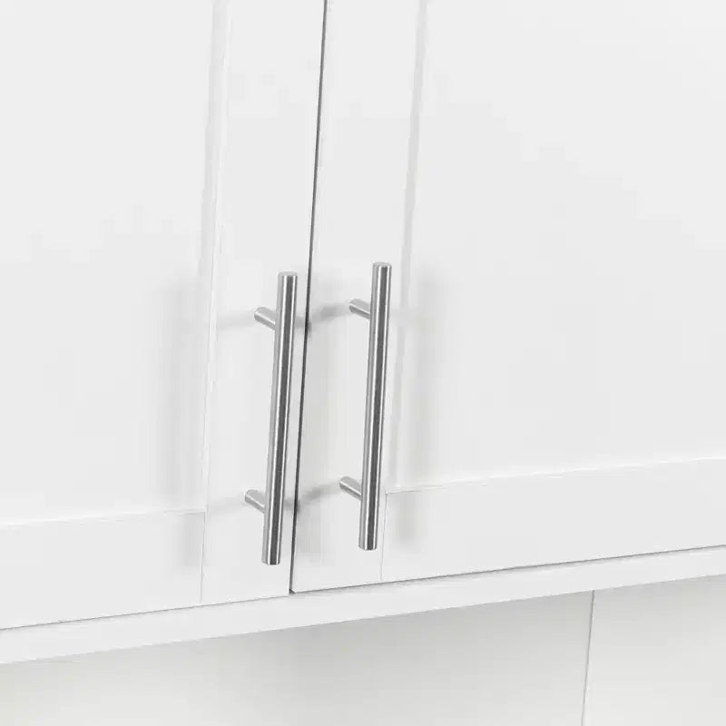 Armoire de toilette moderne de 31,5 po avec fente pour mouchoirs, 2 portes et étagère réglable
