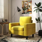 Kinsuite Single Sofa Chair - 33 Modern Accent Chairs with Arms & Cushionsm, Mustard
