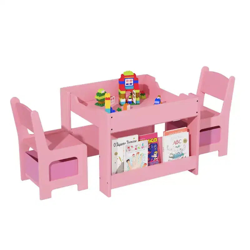 Table d'art pour enfants et 2 chaises, table d'activités 3 en 1 avec 2 chaises, bureau d'art pour tout-petits, pour la maison, la garderie, la salle de jeux