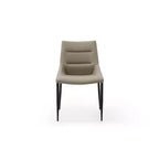 Chaise de salle à manger 37 po en similicuir marron pour une touche d'élégance à une salle à manger sophistiquée