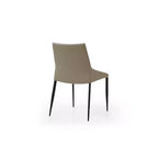 Chaise de salle à manger 37 po en similicuir marron pour une touche d'élégance à une salle à manger sophistiquée