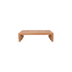 Table basse d'extérieur en teck naturel