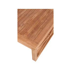 Table basse d'extérieur en teck naturel