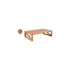 Table basse d'extérieur en teck naturel