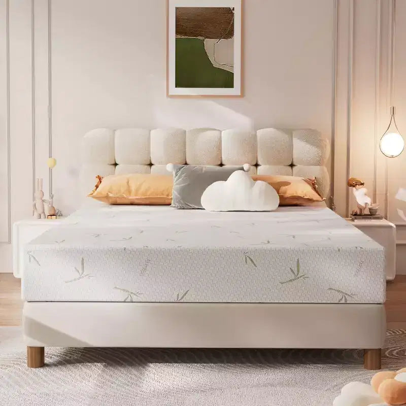 Matelas en boîte de 8 po en mousse à mémoire de forme avec gel rafraîchissant, soutien mi-ferme et certification CertiPUR