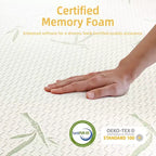 Matelas en boîte de 8 po en mousse à mémoire de forme avec gel rafraîchissant, soutien mi-ferme et certification CertiPUR