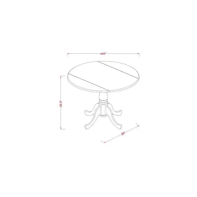 Table à manger 5 pièces, finition blanc lin, avec 4 chaises à dossier treillis rabattable