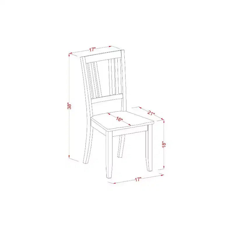 Table à manger ronde - Table de 36 pouces avec 2 chaises - Coin repas de cuisine