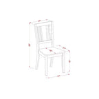 Table à manger ronde - Table de 36 pouces avec 2 chaises - Coin repas de cuisine