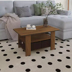 31 Table basse Meuble de salon moderne avec tiroir de rangement et étagère ouverte