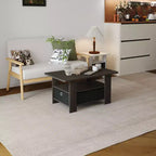 31 Table basse Meuble de salon moderne avec tiroir de rangement et étagère ouverte