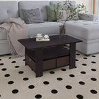 31 Table basse Meuble de salon moderne avec tiroir de rangement et étagère ouverte