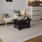 31 Table basse Meuble de salon moderne avec tiroir de rangement et étagère ouverte