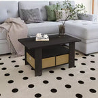 31 Table basse Meuble de salon moderne avec tiroir de rangement et étagère ouverte