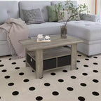 31 Table basse Meuble de salon moderne avec tiroir de rangement et étagère ouverte