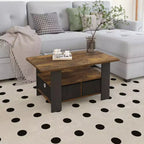 31 Table basse Meuble de salon moderne avec tiroir de rangement et étagère ouverte