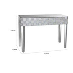 Console en forme de rectangle à motif à carreaux, claire