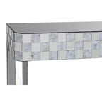 Console en forme de rectangle à motif à carreaux, claire