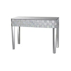 Console en forme de rectangle à motif à carreaux, claire