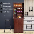 Wall Mounted Fold Out Convertible Desk-Function Floating Desk with Storage Shelf for Home Office