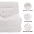 Fauteuil poire ergonomique en mousse à mémoire de forme avec pouf