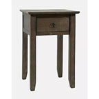 Table d'appoint Devon en bois massif vieilli