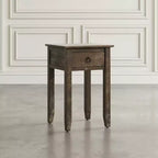 Table d'appoint Devon en bois massif vieilli