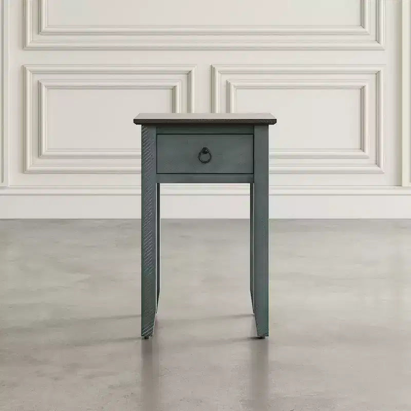 Table d'appoint Devon en bois massif vieilli