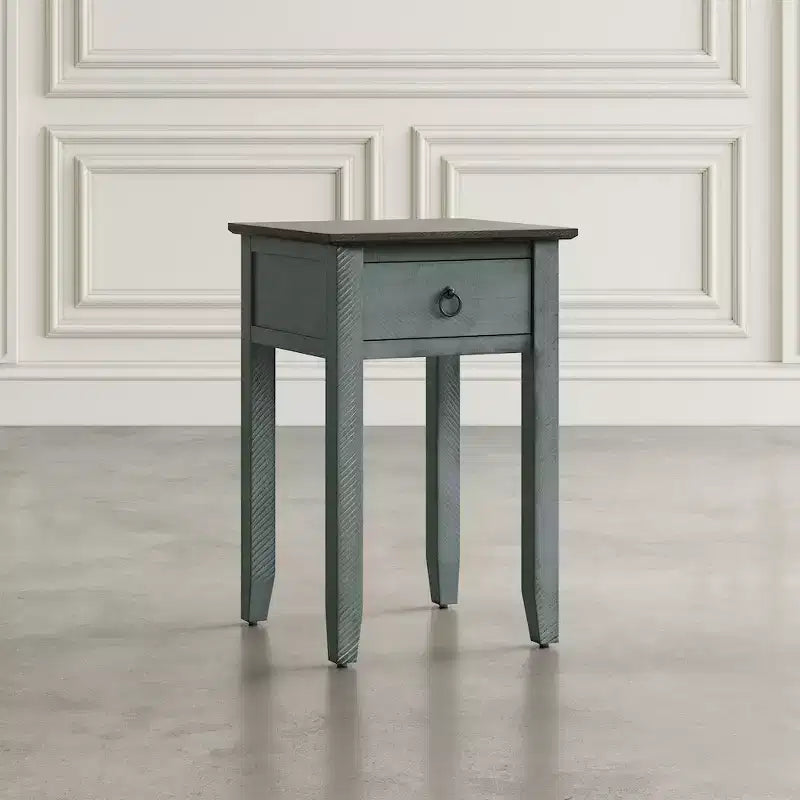 Table d'appoint Devon en bois massif vieilli