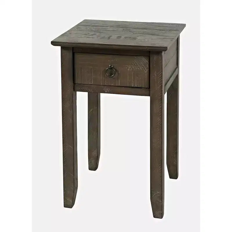 Table d'appoint Devon en bois massif vieilli