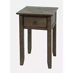 Table d'appoint Devon en bois massif vieilli