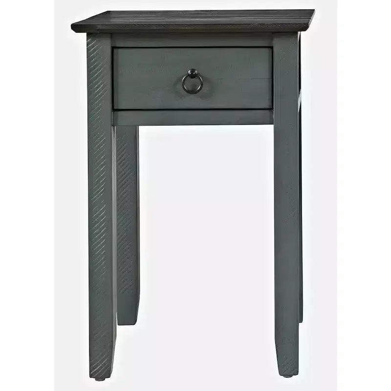 Table d'appoint Devon en bois massif vieilli