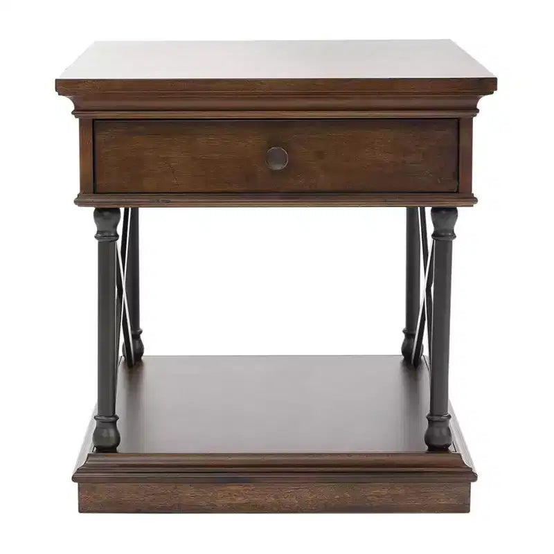Table d'appoint Tribeca en brun cordovan