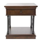 Table d'appoint Tribeca en brun cordovan