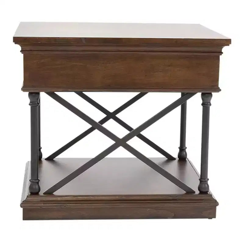 Table d'appoint Tribeca en brun cordovan