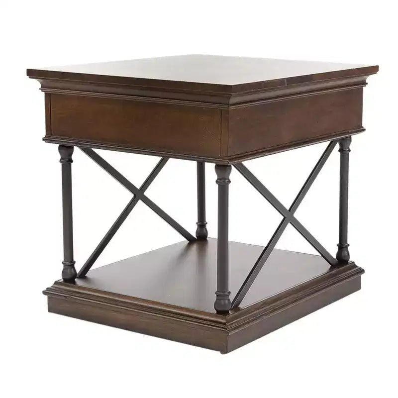 Table d'appoint Tribeca en brun cordovan