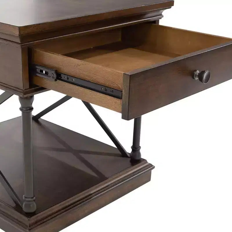 Table d'appoint Tribeca en brun cordovan