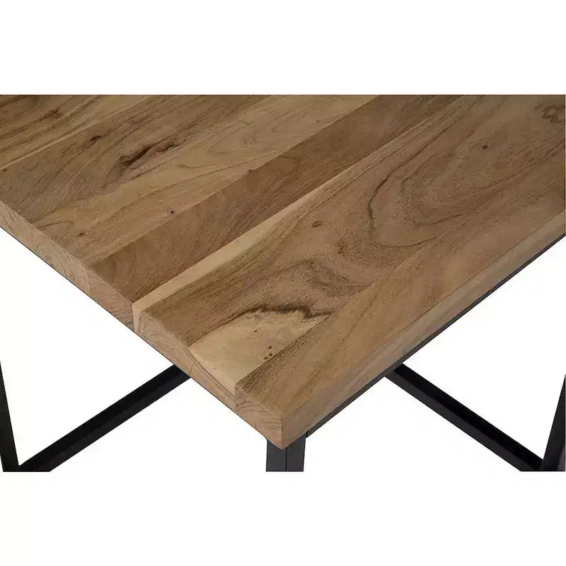 Table basse moderne en bois massif Ames