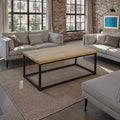 Table basse moderne en bois massif Ames