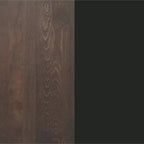 Square Solid Wood Commercial Indoor Tabletop with 30 x 30 Dining Height Rust-Resistant Cast Iron X-Base