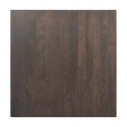 Square Solid Wood Commercial Indoor Tabletop with 30 x 30 Dining Height Rust-Resistant Cast Iron X-Base