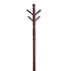 Porte-manteau autoportant de 181,6 cm avec support en bois, élégant portemanteau à 6 crochets, pour salon, chambre, entrée, couleur cerisier