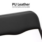 Table pliante et 2 chaises avec revêtement en PU - Parfait pour manger, lire et jouer