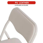 Table pliante et 2 chaises avec revêtement en PU - Parfait pour manger, lire et jouer