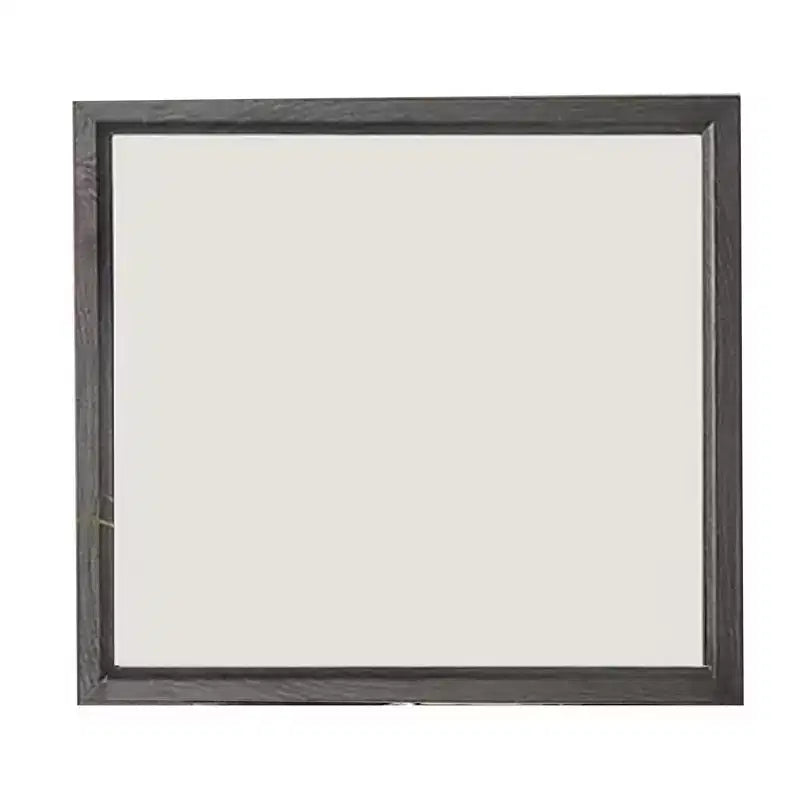Miroir de coiffeuse, cadre en bois gris contemporain de 99 cm