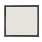 Miroir de coiffeuse, cadre en bois gris contemporain de 99 cm