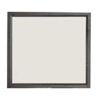 Miroir de coiffeuse, cadre en bois gris contemporain de 99 cm